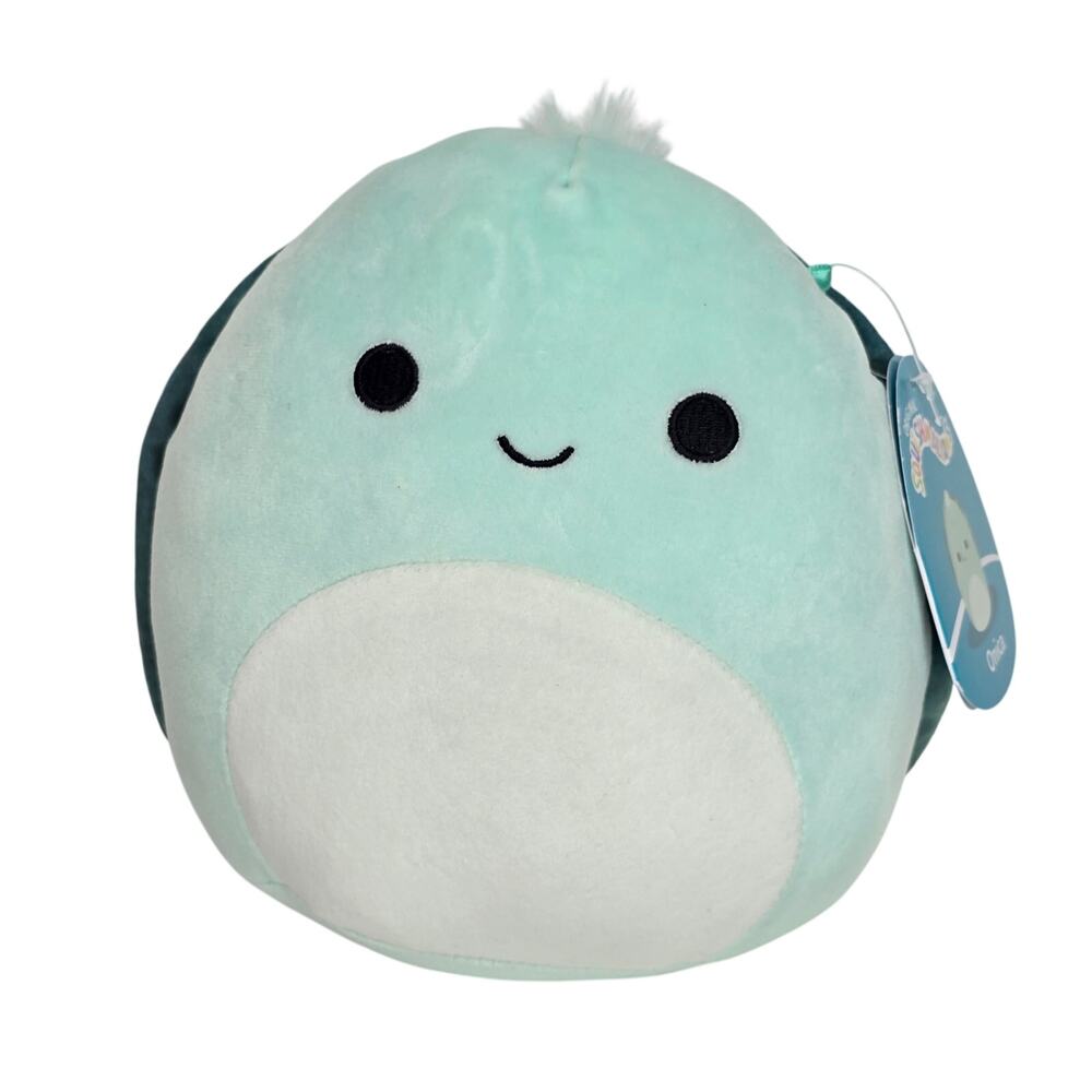 SQUISHMALLOW 8" ONICA TURTLE TEAL SKY BLUE AUTHENTIC KELLYTOY PLUSH GIFT TOY NEW